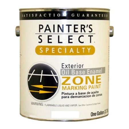 General Paint Painter's Select Oil Zone Marking Paint, Flat Finish, White, Gallon - 353797 353797